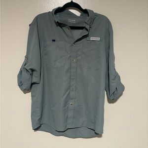 Field & Stream Gray Button-Up Shirt